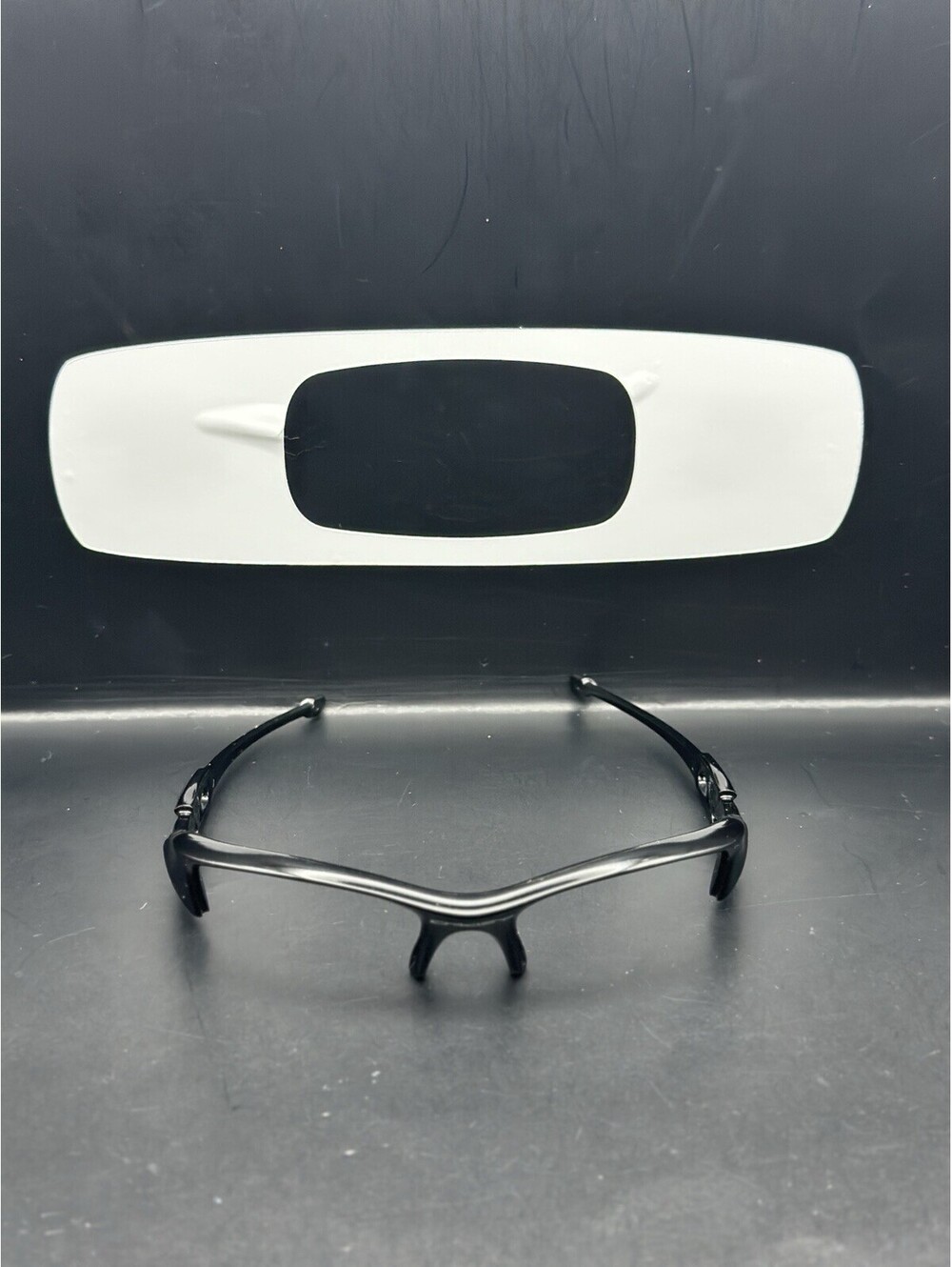 Oakley Flak Jacket Polished Black Frame (Green Icon)